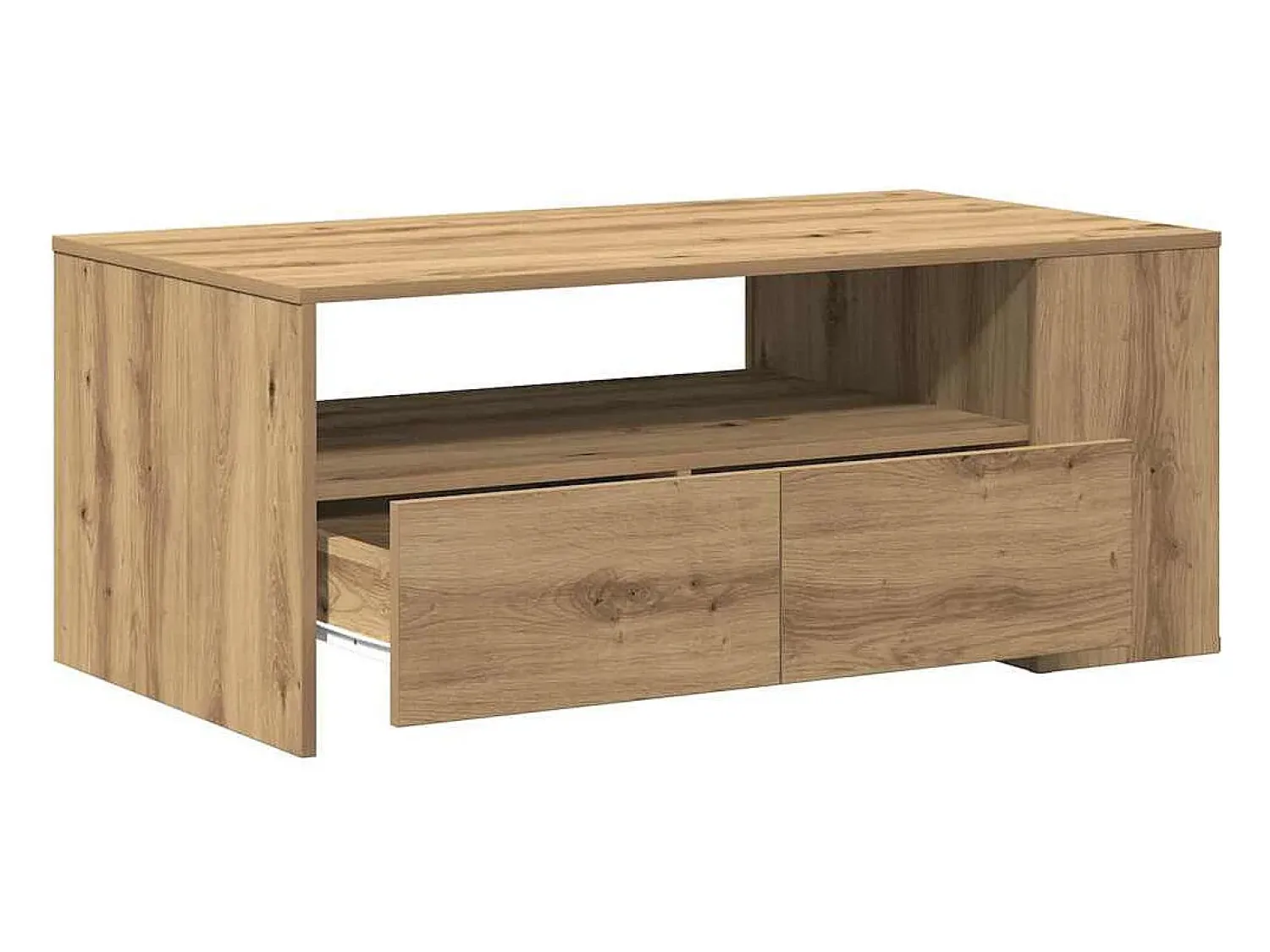 Mesa de centro | Mesa de apoio carvalho artisiano 102x55x43.5 cm^ Mesa De Centro
