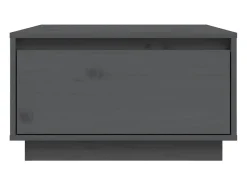 Mesa de centro | Mesa de apoio 55x56x32 cm pinho maciço cinza^ Mesa De Centro