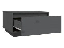 Mesa de centro | Mesa de apoio 55x56x32 cm pinho maciço cinza^ Mesa De Centro