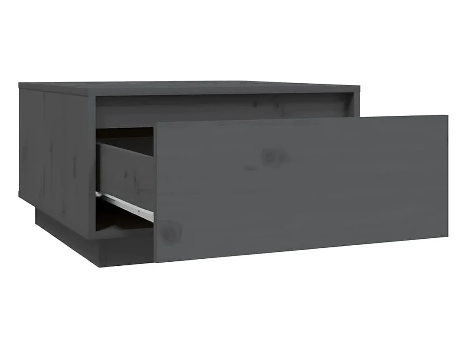 Mesa de centro | Mesa de apoio 55x56x32 cm pinho maciço cinza^ Mesa De Centro