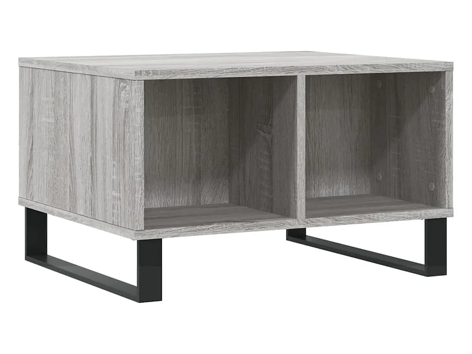 Mesa de centro | Mesa de apoio 60x50x36.5 cm derivados de madeira cinza sonoma^ Mesa De Centro