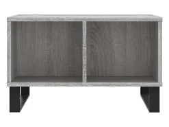 Mesa de centro | Mesa de apoio 60x50x36.5 cm derivados de madeira cinza sonoma^ Mesa De Centro