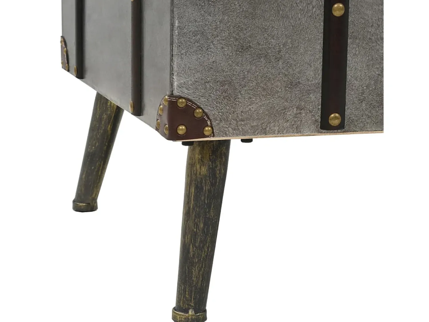 Mesa De Centro| Mesa de centro | Mesa de apoio em MDF e alumínio 102x51x47.5 cm Prateado
