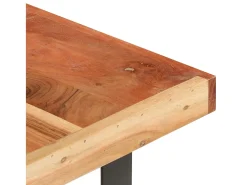 Best Mesa de centro | Mesa de apoio | Mesa de café 142x90x42 cm madeira de acácia maciça Castanho