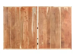Best Mesa de centro | Mesa de apoio | Mesa de café 142x90x42 cm madeira de acácia maciça Castanho