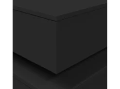 Mesa De Centro* Mesa de centro | Mesa de apoio com luzes LED 50x50x40 cm Preto