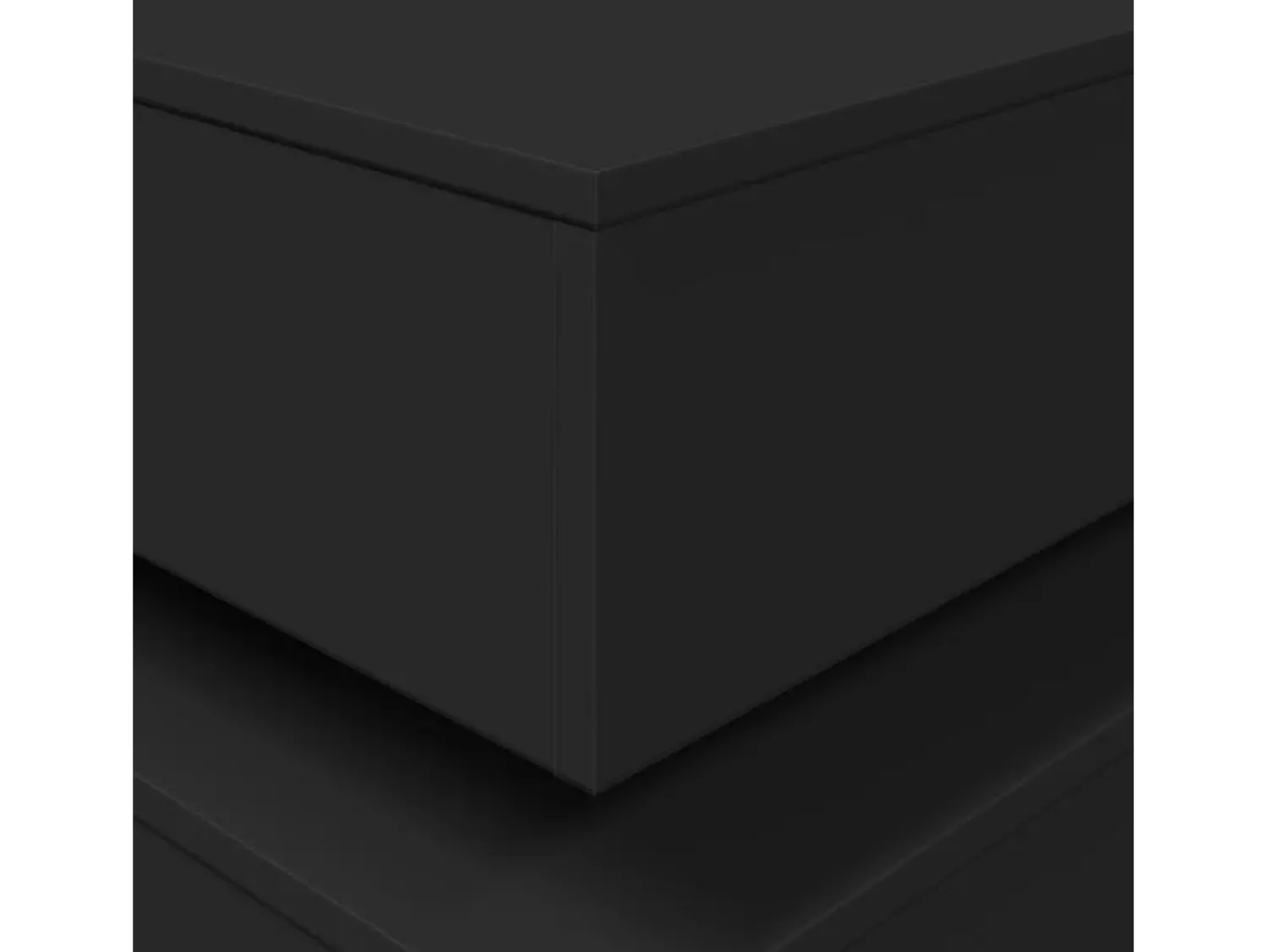 Mesa De Centro* Mesa de centro | Mesa de apoio com luzes LED 50x50x40 cm Preto