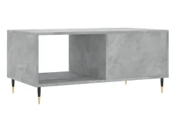 Best Mesa de centro | Mesa de apoio 90x50x40 madeira processada cinza cimento Cinzento