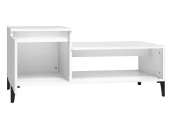 Mesa De Centro| Mesa de centro | Mesa de apoio 100x50x45 cm derivados de madeira Branco