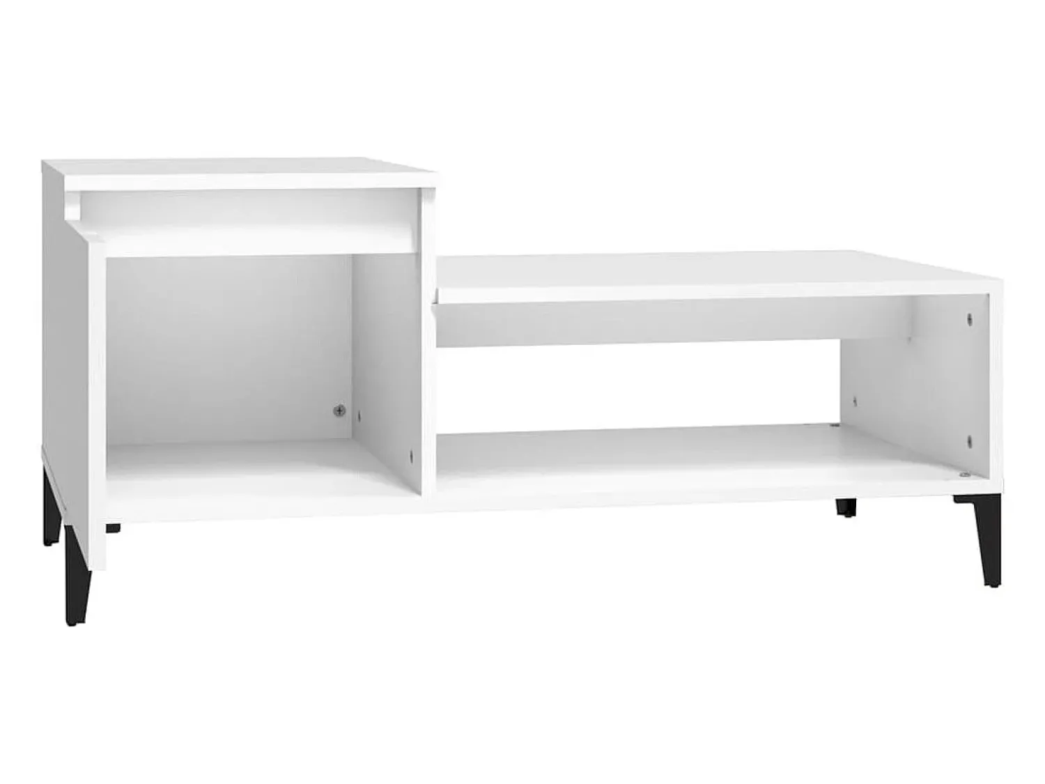 Mesa De Centro| Mesa de centro | Mesa de apoio 100x50x45 cm derivados de madeira Branco