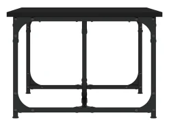 Mesa De Centro* Mesa de centro | Mesa de apoio 90x50x35 cm derivados de madeira Preto