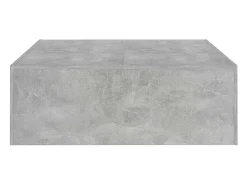 Mesa De Centro* Mesa de centro | Mesa de apoio 100x100x35 cm derivados madeira cimento Cinzento