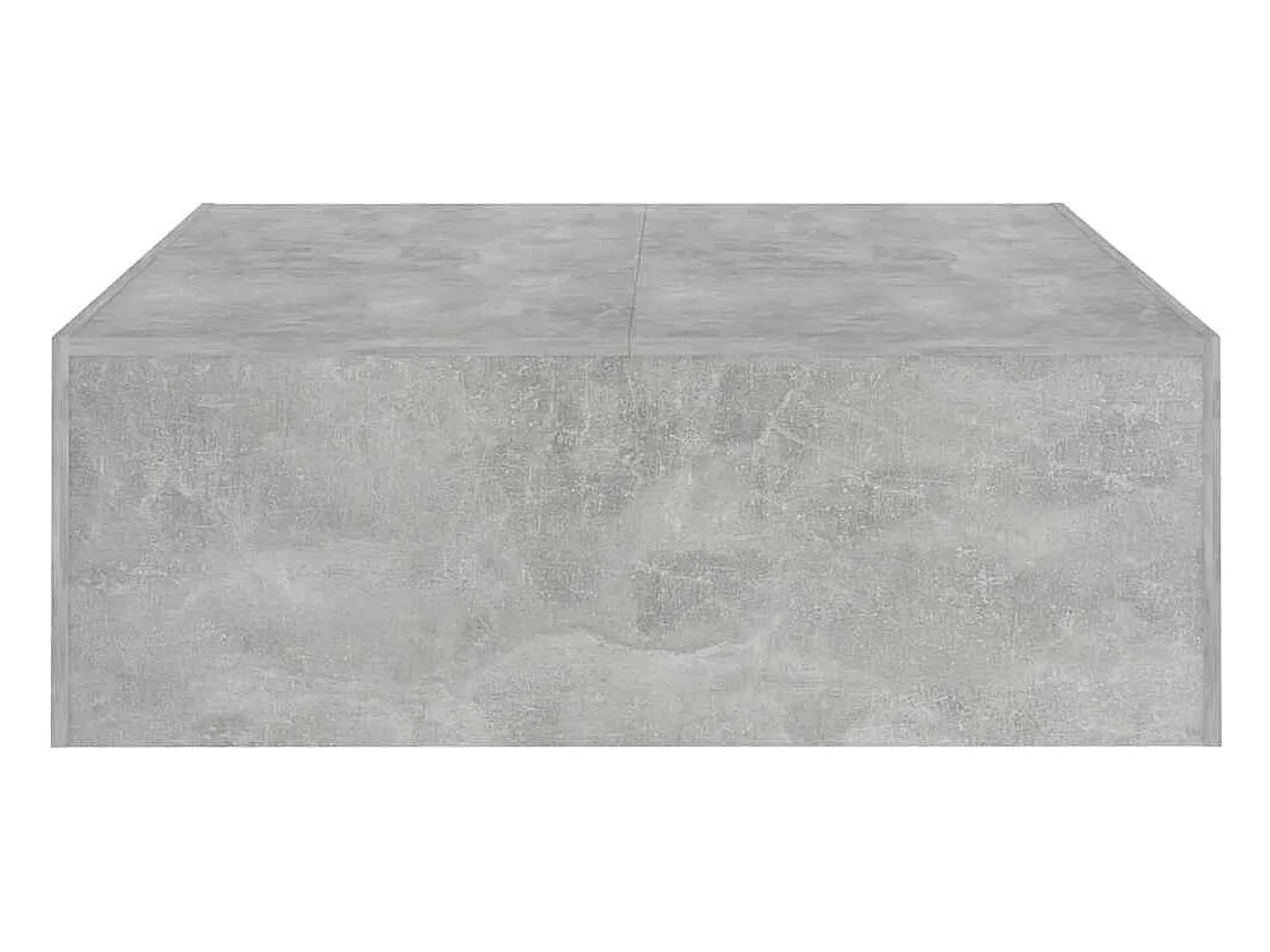 Mesa De Centro* Mesa de centro | Mesa de apoio 100x100x35 cm derivados madeira cimento Cinzento