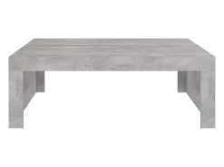 Mesa De Centro* Mesa de centro | Mesa de apoio 100x100x35 cm derivados madeira cimento Cinzento