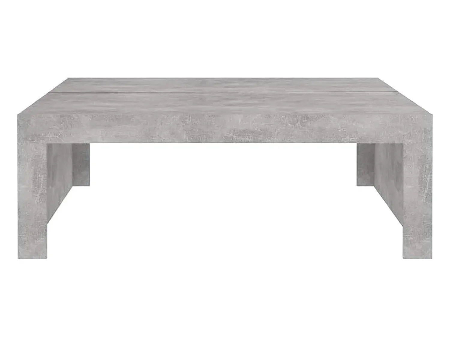 Mesa De Centro* Mesa de centro | Mesa de apoio 100x100x35 cm derivados madeira cimento Cinzento