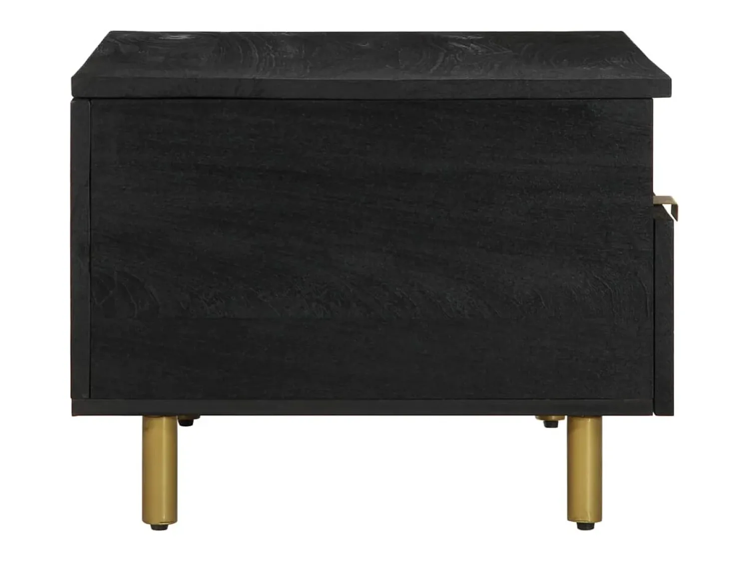 Mesa De Centro| Mesa de centro | Mesa de apoio 80x54x40 cm derivados de madeira Preto