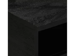 Mesa De Centro| Mesa de centro | Mesa de apoio 80x54x40 cm derivados de madeira Preto