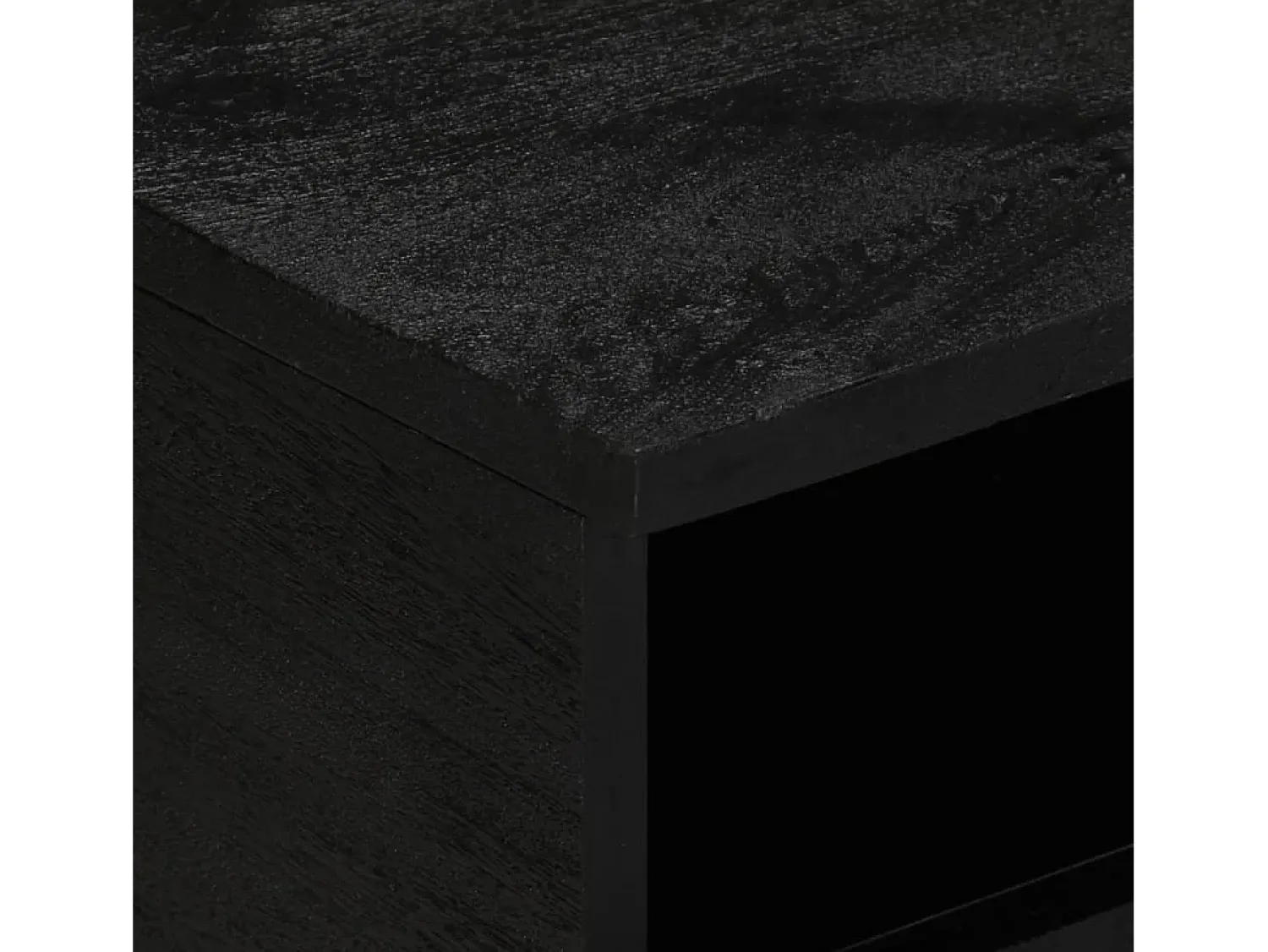 Mesa De Centro| Mesa de centro | Mesa de apoio 80x54x40 cm derivados de madeira Preto