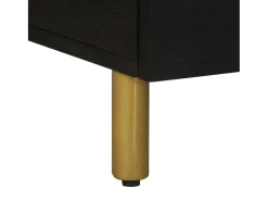 Mesa De Centro| Mesa de centro | Mesa de apoio 80x54x40 cm derivados de madeira Preto