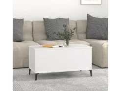 Mesa De Centro* Mesa de centro | Mesa de apoio 90x44.5x45 cm derivados de madeira Branco