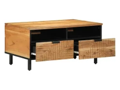 Mesa De Centro| Mesa de centro | Mesa de apoio | Mesa de café com gaveta 80x54x40 cm Castanho