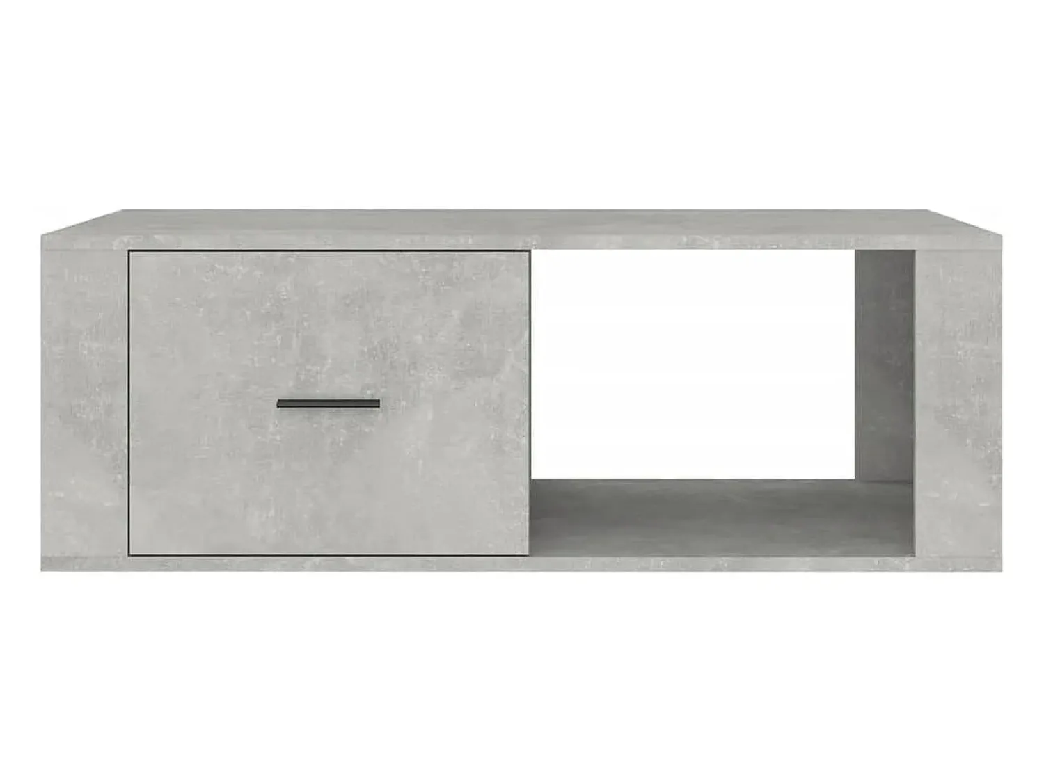 Best Mesa de centro | Mesa de apoio 100x50.5x35 cm derivados madeira cinza cimento Cinzento