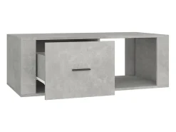 Best Mesa de centro | Mesa de apoio 100x50.5x35 cm derivados madeira cinza cimento Cinzento