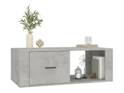 Best Mesa de centro | Mesa de apoio 100x50.5x35 cm derivados madeira cinza cimento Cinzento