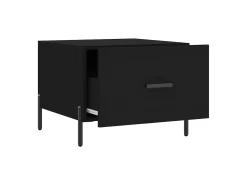 Mesa De Centro| Mesa de centro | Mesa de apoio 50x50x40 cm derivados de madeira Preto