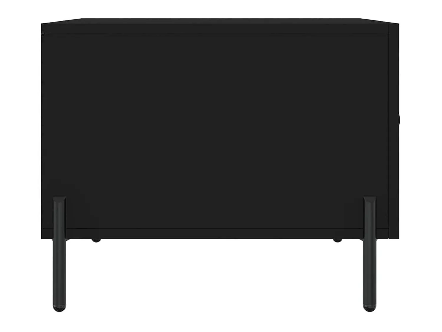 Mesa De Centro| Mesa de centro | Mesa de apoio 50x50x40 cm derivados de madeira Preto