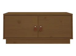 Mesa De Centro* Mesa de centro | Mesa de apoio 80x50x35 cm pinho maciço mel Castanho