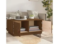 Mesa De Centro* Mesa de centro | Mesa de apoio 80x50x35 cm pinho maciço mel Castanho