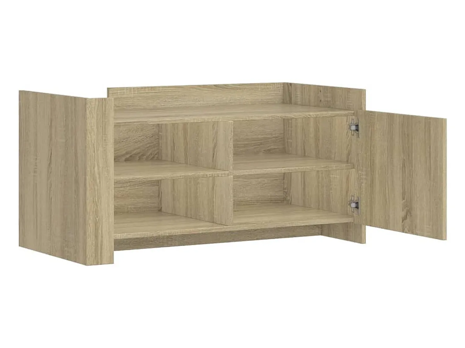 Mesa De Centro| Mesa de centro | Mesa de apoio 100x50x50cm derivados de madeira carvalho sonoma Castanho