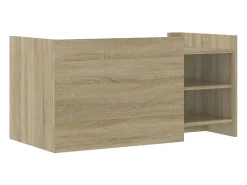 Mesa De Centro| Mesa de centro | Mesa de apoio 100x50x50cm derivados de madeira carvalho sonoma Castanho