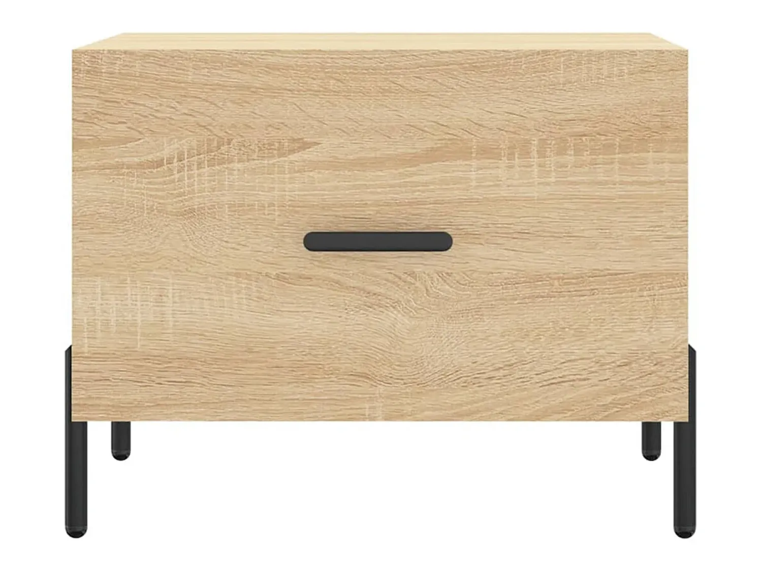 Mesa De Centro| Mesa de centro | Mesa de apoio 50x50x40 cm derivados de madeira carvalho sonoma Castanho