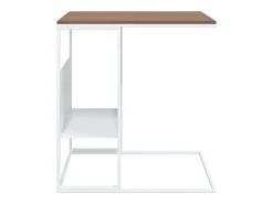 Mesa De Centro| Mesa de centro | Mesa de apoio 55x36x59.5 cm derivados de madeira Branco