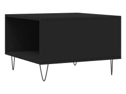 Mesa De Centro* Mesa de centro | Mesa de apoio 55x55x36.5 cm derivados de madeira Preto