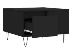 Mesa De Centro* Mesa de centro | Mesa de apoio 55x55x36.5 cm derivados de madeira Preto