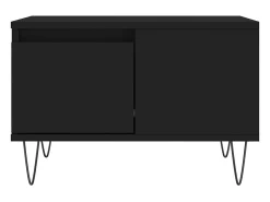 Mesa De Centro* Mesa de centro | Mesa de apoio 55x55x36.5 cm derivados de madeira Preto