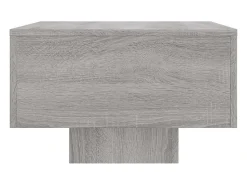 Mesa De Centro* Mesa de centro | Mesa de apoio 100x49.5x31 cm derivados de madeira cinza sonoma Cinzento