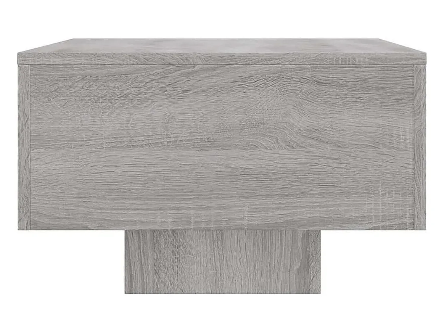 Mesa De Centro* Mesa de centro | Mesa de apoio 100x49.5x31 cm derivados de madeira cinza sonoma Cinzento