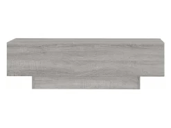 Mesa De Centro* Mesa de centro | Mesa de apoio 100x49.5x31 cm derivados de madeira cinza sonoma Cinzento