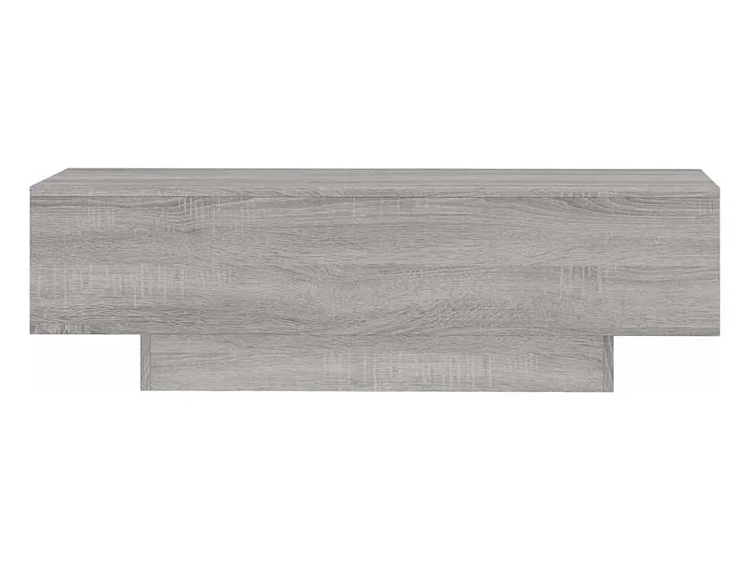 Mesa De Centro* Mesa de centro | Mesa de apoio 100x49.5x31 cm derivados de madeira cinza sonoma Cinzento