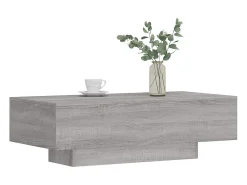 Mesa De Centro* Mesa de centro | Mesa de apoio 100x49.5x31 cm derivados de madeira cinza sonoma Cinzento