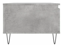 Mesa De Centro* Mesa de centro | Mesa de apoio 90x50x36.5 cm derivados madeira cimento Cinzento