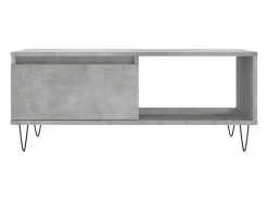 Mesa De Centro* Mesa de centro | Mesa de apoio 90x50x36.5 cm derivados madeira cimento Cinzento