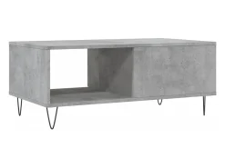 Mesa De Centro* Mesa de centro | Mesa de apoio 90x50x36.5 cm derivados madeira cimento Cinzento