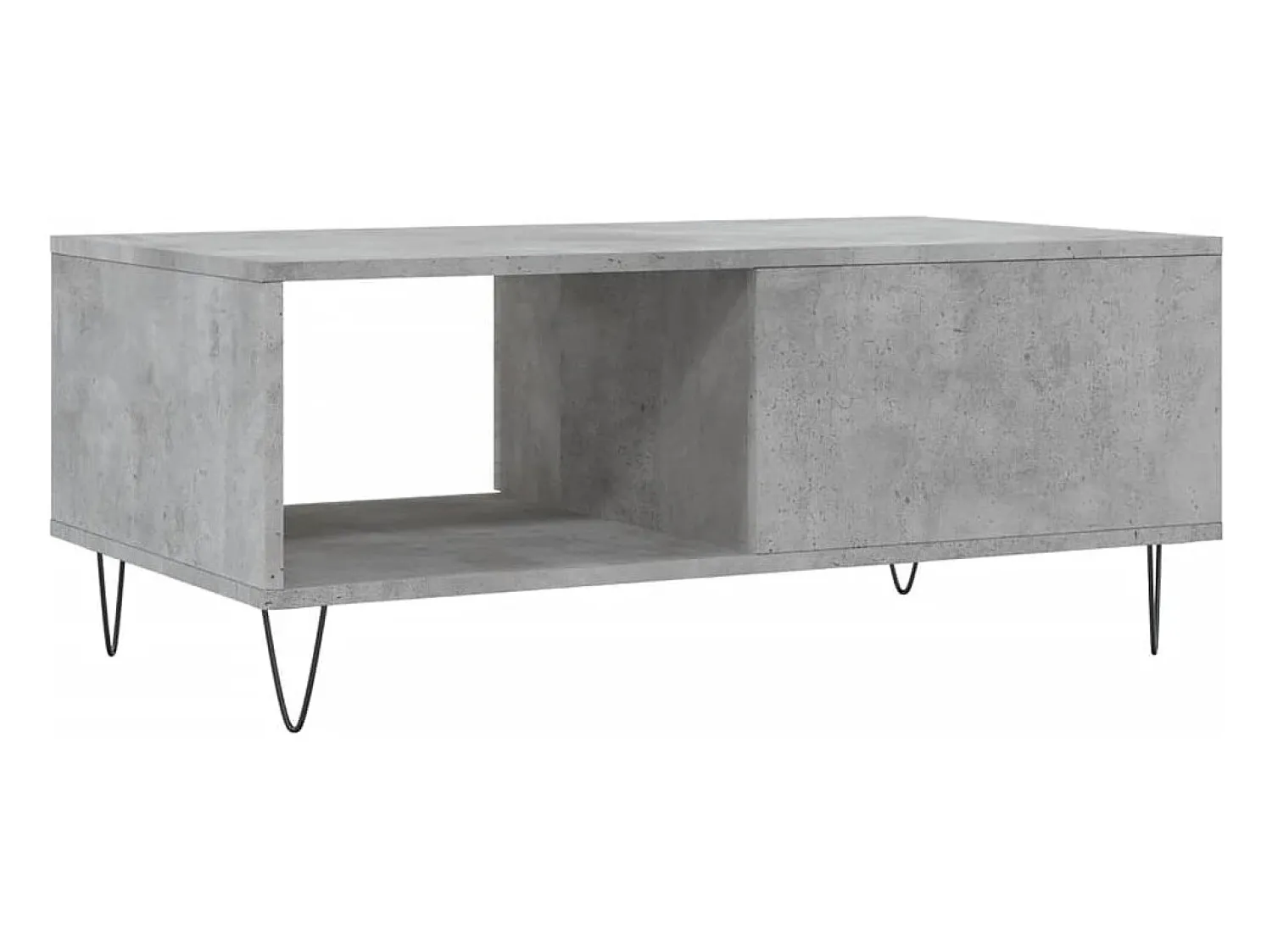 Mesa De Centro* Mesa de centro | Mesa de apoio 90x50x36.5 cm derivados madeira cimento Cinzento