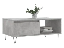 Mesa De Centro* Mesa de centro | Mesa de apoio 90x50x36.5 cm derivados madeira cimento Cinzento