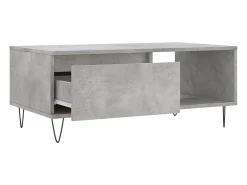 Mesa De Centro* Mesa de centro | Mesa de apoio 90x50x36.5 cm derivados madeira cimento Cinzento